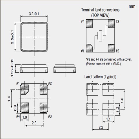 NX3225SA-24.576MHZ-STD-CSR-1,24.576MHz,3225mm,±15ppm车载控制器专用晶振