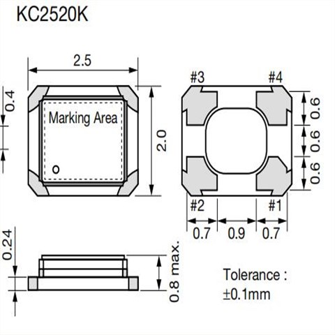 京瓷晶振,有源晶振,KC2520K晶振,KC2520K48.0000C1GE00晶振