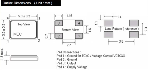 M53T 5032 TCXO