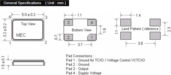 VM53T 5032 VCTCXO