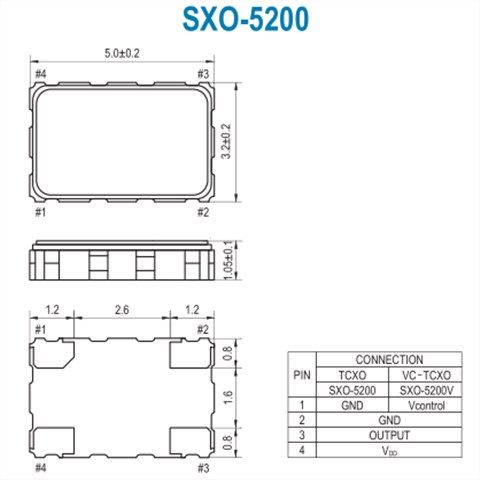 SMI晶振,工业设备振荡器,SXO-5200石英晶振
