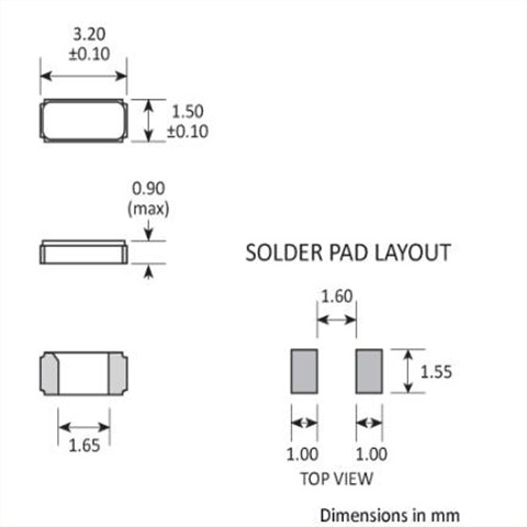 Golledge Crystal,3215谐振器,GSX-315贴片晶振