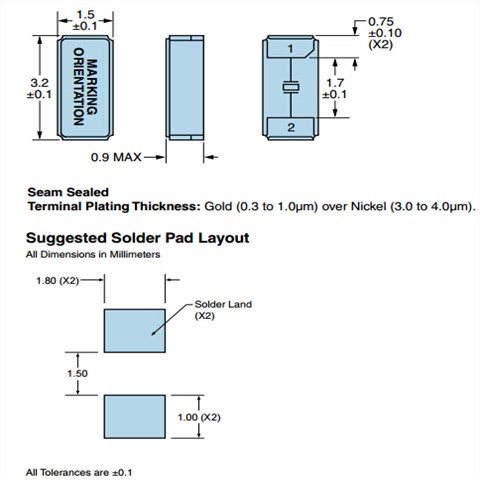 ECLIPTEK晶振,E8WS谐振器,E8WSDC12-32.768K晶振