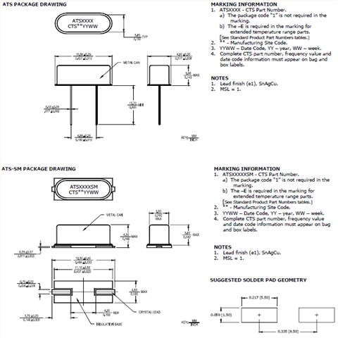 ATS081B-E 8.192MHz 30PPM 18PF -40~85℃