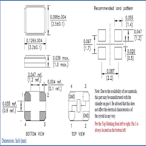 ABM8G-14.7456MHZ-18-D2Y-T,14.7456MHz,3225mm,SMD-4P,±20ppm