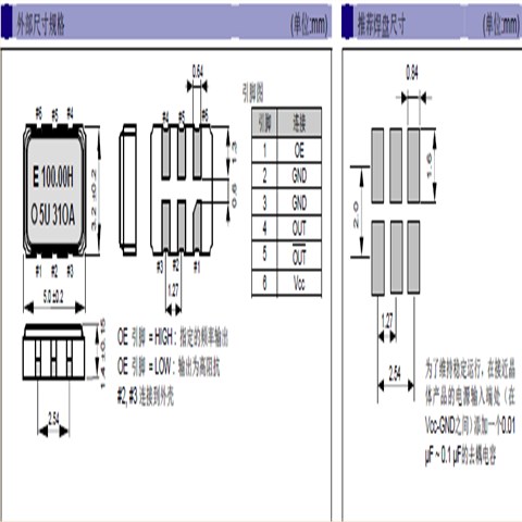 爱普生HCSL输出晶振XG5032HAN,X1M0004610001,6G以太网应用晶振