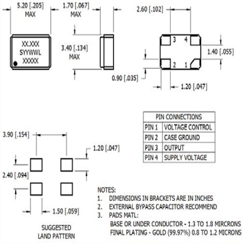 MMdcomp麦迪康晶振,MTTBH320FV-12.000MHz-T,超稳定性6G晶振