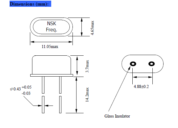 NXS HC-49U-S DIP 11.05-4.65