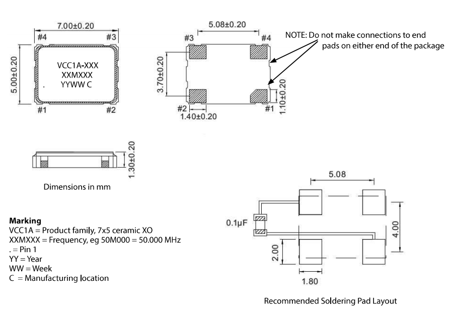 Microchip晶体振荡器,VCC1A-G3A-38M4000000,存储区域网络6G晶振