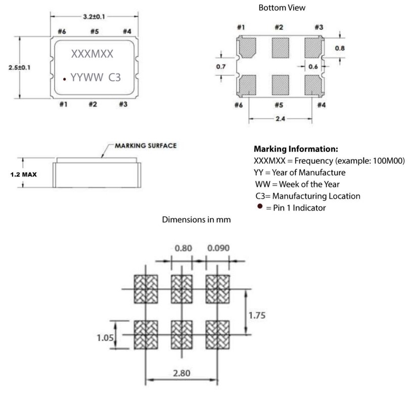 Microchip差分晶振,VC-830-ECF-GAAN-156M250000TR,超声波6G晶振