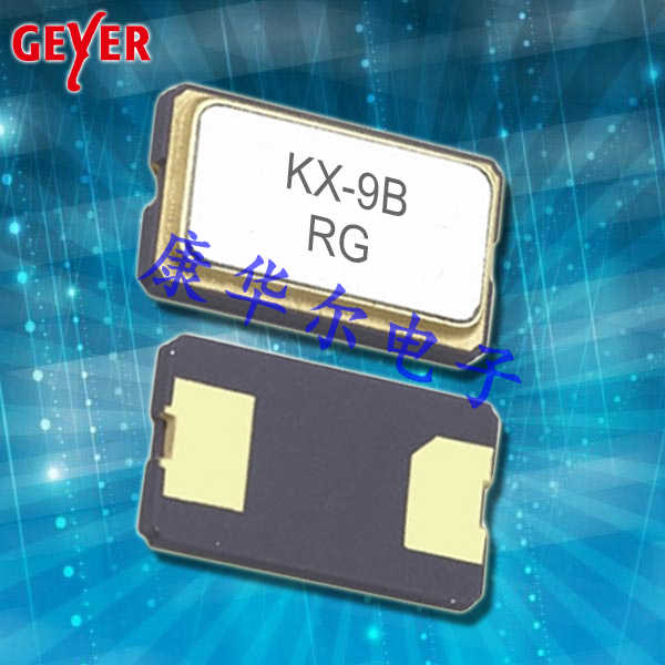 Geyer格耶安防设备晶振,KX-9B,12.89495,两脚贴片晶振
